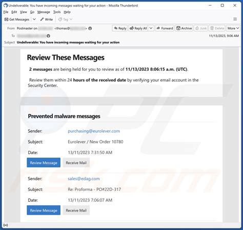 Review These Messages Email Scam Removal And Recovery Steps