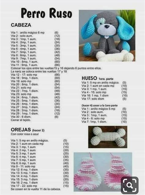 Patrón Gratis Perro Amigurumi Perro Ruso Tejiendo Marisol Mini Amigurumis Amigurumis