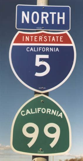 California Interstate 5 And State Highway 99 Aaroads Shield Gallery