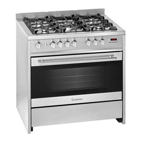 Kitchen Gas Stove Meireles 5 Plates With Electric Multifunction Stove Oven 90 Cm Stainless Steel