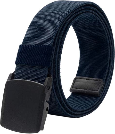 LionVII Ceinture en élastique hommes Boucle en plastique Sangle de