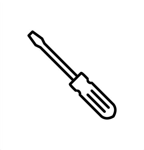 Screwdriver Icon Vector Illustration Logo Template For Many Purpose