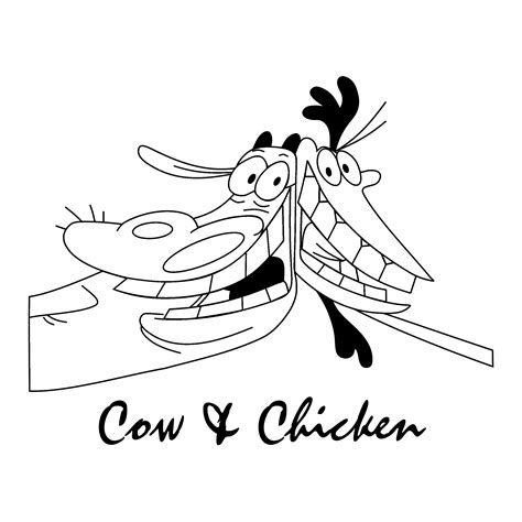 Cow And Chicken Coloring Pages