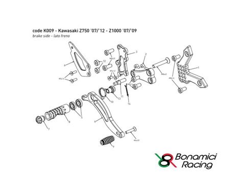 AR 050 BACK PLATE REPLACEMENT PART FOR BONAMICI SETS K009 BRAKE SIDE