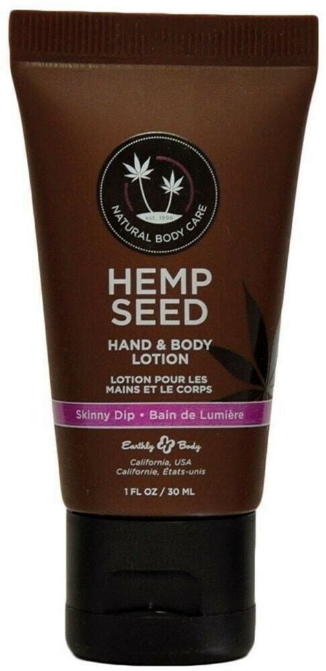 Earthly Body Hemp Seed Hand And Body Lotion Skinny Dip 1oz