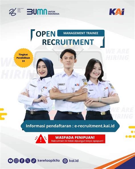 Lowongan Kerja KAI Gelar Rekrutmen Program Management Trainee Tahun