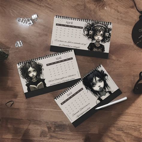 Desk Calendar 2024 Stand Up Calendar Calendar With Quotes Etsy