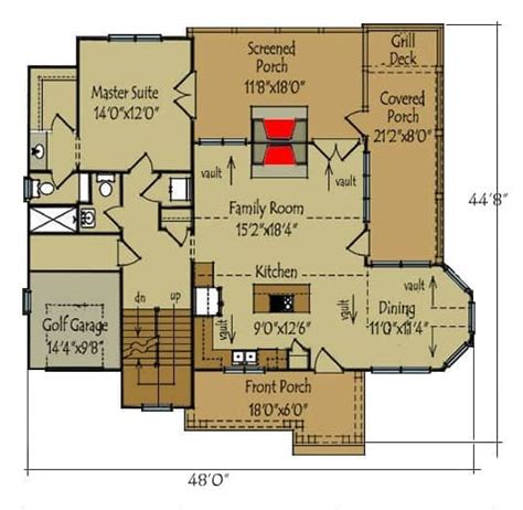 Vaulted Ceiling Bungalow House Plans Shelly Lighting