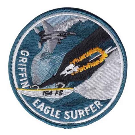 194 Fs Griffin Eagle Surfer Patch 194th Fighter Squadron Patches