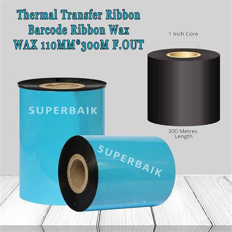 jual barcode ribbon thermal transfer ribbon premium wax wax mm