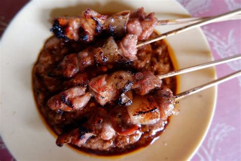 Satay Indonesia Food Stock Image Image Of Cooking Peanut