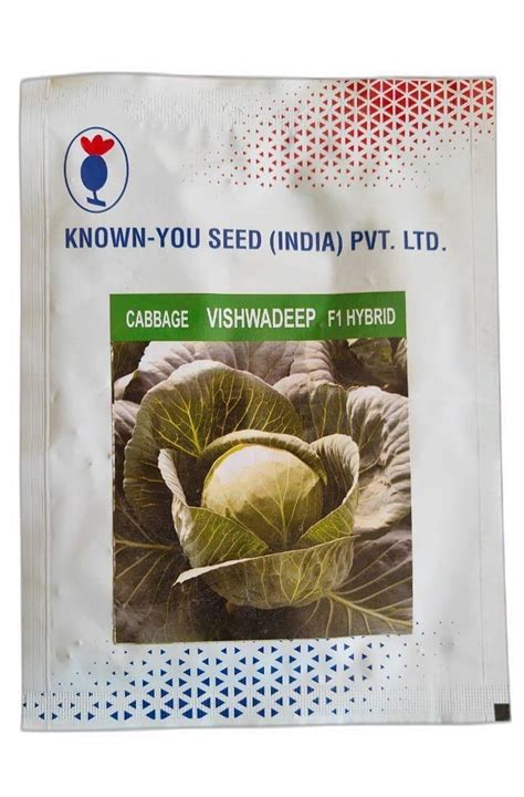 Natural Black 10gm Vishwadeep Cabbage F1 Hybrid Vegetable Seeds For