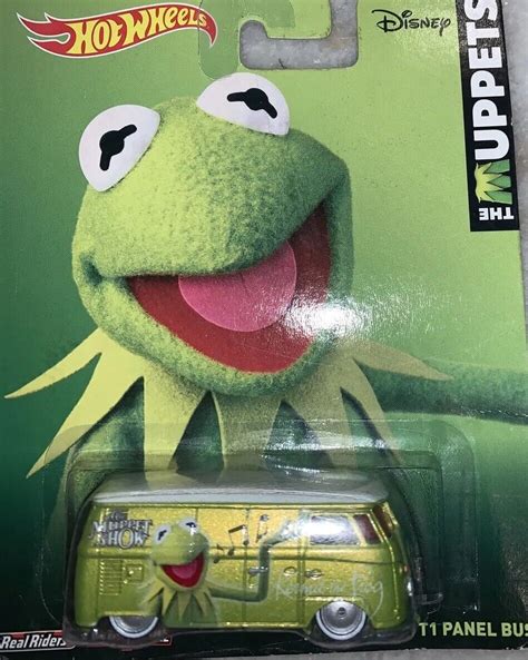 Hot Wheels Disney The Muppets Kermit Volkswagen T Panel Bus Nib Cde