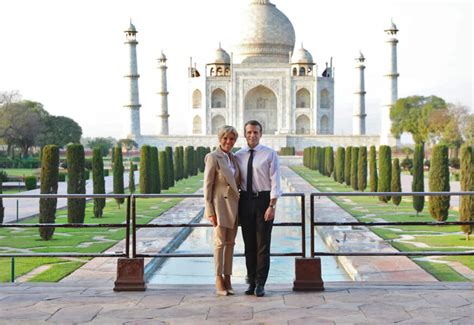 Brigitte Macron très élégante ses tenues font sensation en Inde Voici