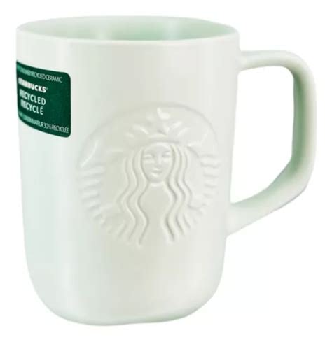 Taza Starbucks Blanca Triangular Méx2023 Sustentable Cerámic Meses