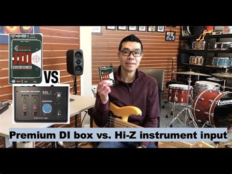 Recording bass direct: Premium DI box vs. Hi-Z instrument input on an ...