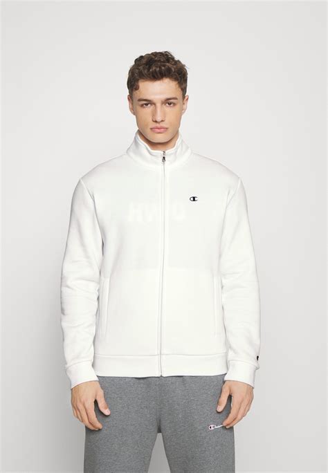 Champion Basic Full Zip Sweatjacke Whiteweiß Zalandoch