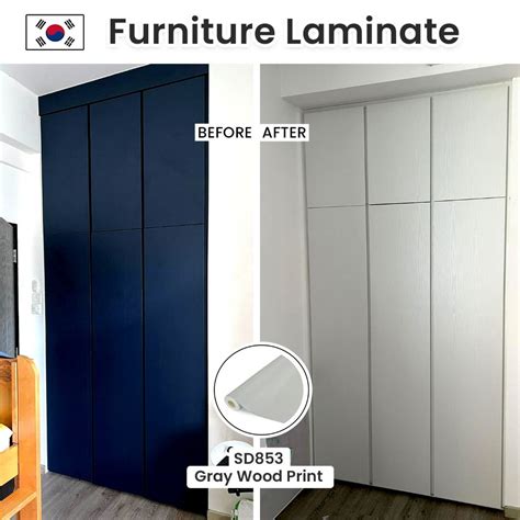 Furniture Laminate Wrapping Wardrobe Laminate Cabinet Laminate Cupboard Wrapping Table