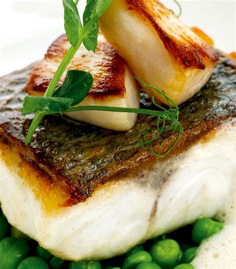 Pan Roast Sea Bass Fillet With Jersey Scallops Recipe