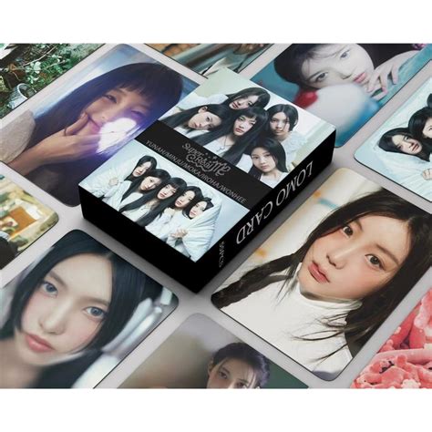 Illitグッズ フォトカード 55枚 セット トレカ アイリット 写真 全員 フォトカード K Pop 韓国 アイドル Super Real Me 応援 小物 Lomoカード Illit1