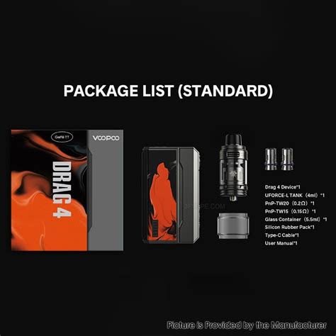 Buy Authentic Voopoo Drag Box Mod Kit With Uforce L Tank Gun Metal