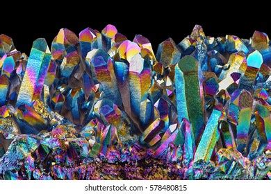 Amazing Rare Quartz Rainbow Flame Titanium Stock Photo Edit Now