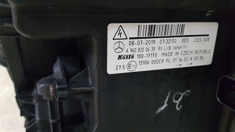 lampa bi xenon mercedes actros mp4 9608200639 Elementy mocujące