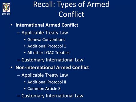 The types of armed conflict - specialsjop