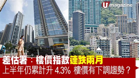 差估署：樓價指數連跌兩月 上半年仍累計升43 樓價有下調趨勢？ Uhk 港生活