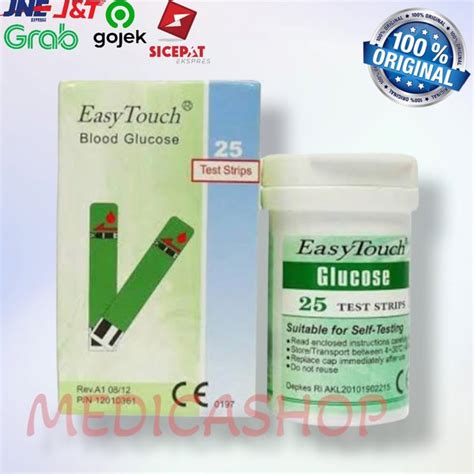 Jual Strip Glucose Gula Darah Easy Touch Isi 25 Di Lapak MedicaShopp