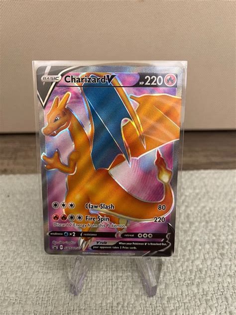 Mavin Charizard V SWSH050 Full Art Pokemon Card Black Star Promo NM