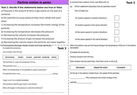 Particle motion in gases | Teaching Resources