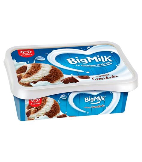 Lody Big Milk Czekolada 900ML Lody i mrożonki Lody Delikatesy U