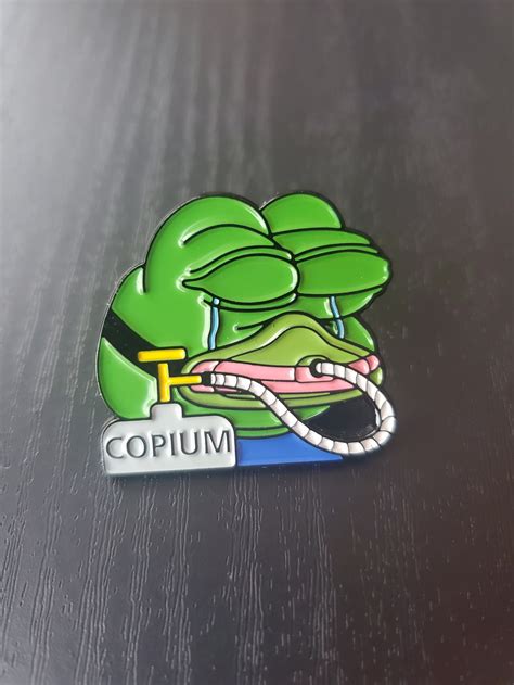 Copium Emote Soft Enamel Pin - Etsy
