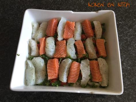 Ovenschotel Met Kabeljauw En Zalm