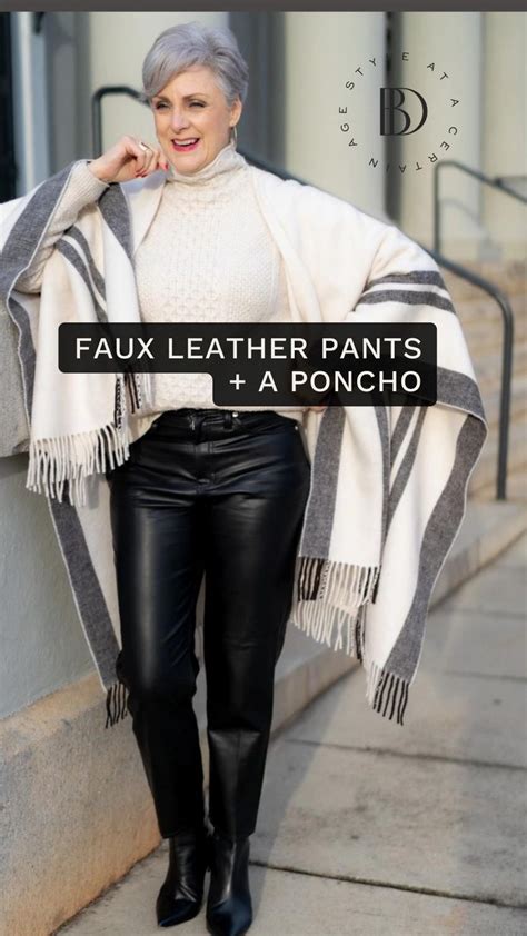 8 Faux Leather Pants Outfits For Women Over 50 In 2022 Leather Pants Style Early Fall Outfit