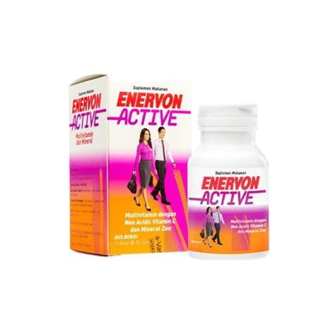 ENERVON ACTIVE 30 TABLET Kegunaan Efek Samping Dosis Dan Aturan