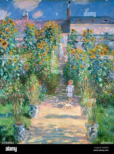 Claude Monet The Artist S Garden At V Theuil French