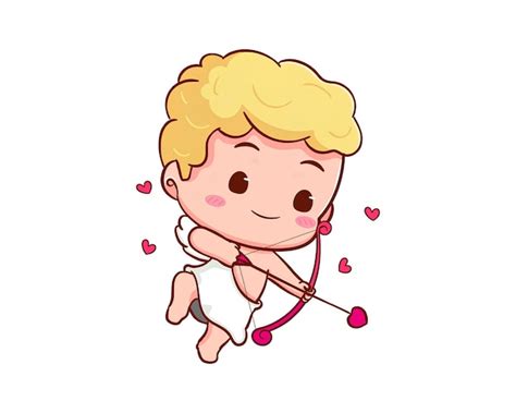 Premium Vector Cute Adorable Cupid Cartoon Character