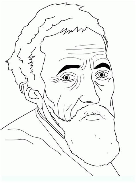 Coloring Pages Michelangelo