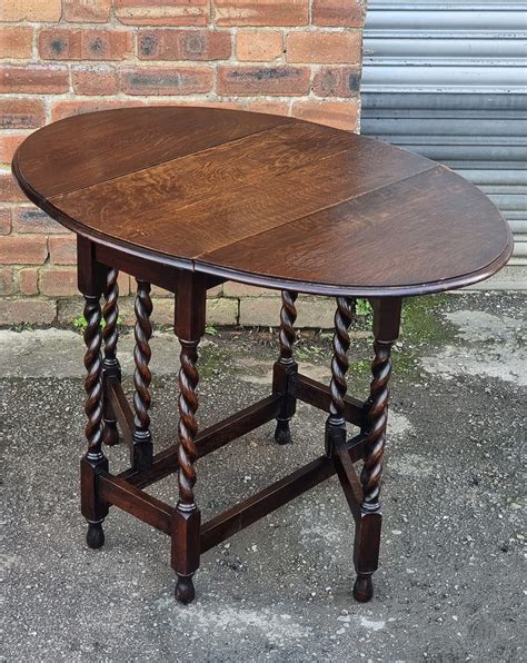 Barley Twist Oak Drop Leaf Table Barley Twist Gate Leg Table