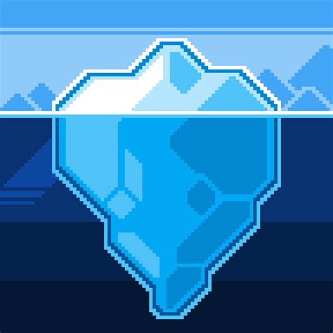 Pixilart Iceberg By Bye Bye