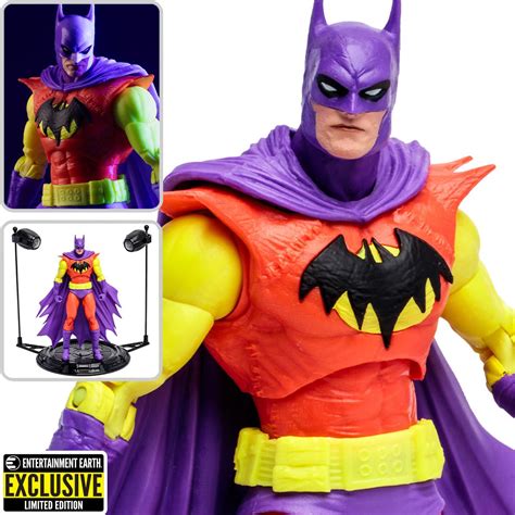 DC Multiverse Batman Of Zur En Arh Black Light Gold Label 7 Inch Scale