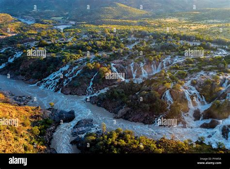 Famous Epupa Falls On The Kunene River In Northern Namibia And Southern