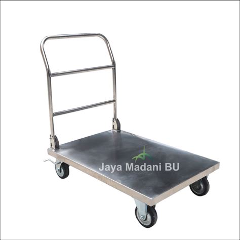 Jual Troli Barang Troly Lipat Trolly Stainless Trolley Rajanya