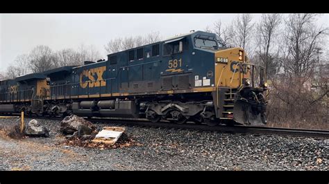 CSX Long Coal Freight Train Mount Airy MD 11 27 22 Trains