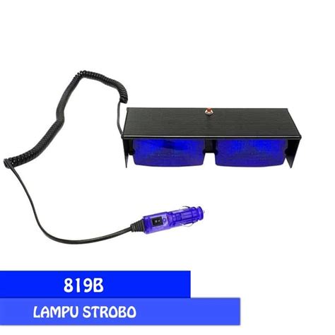 Lampu Strobo FA 819B Strobe Light LED Warning Biru Lowin