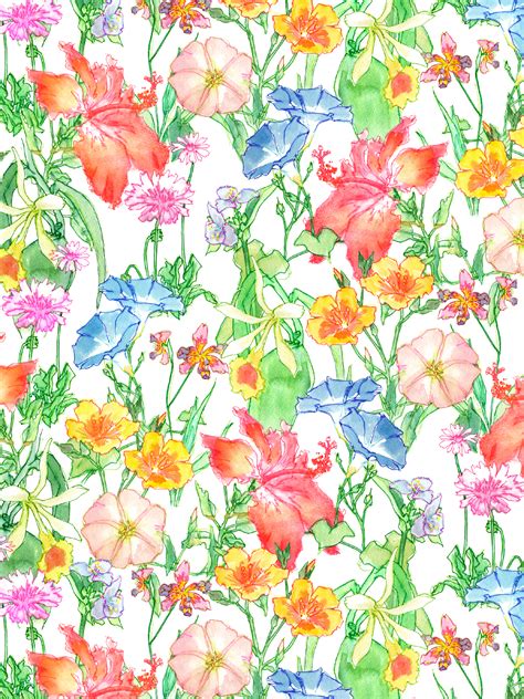 Watercolor Floral Patterns on Behance