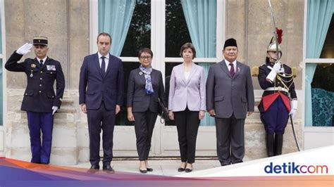 Poin Poin Pertemuan Prabowo Menlu Retno Dengan Menhan Menlu Prancis Di Paris