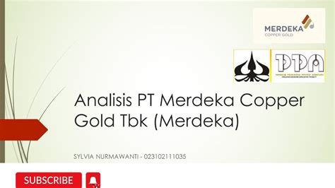 Analisis Pt Merdeka Copper Gold Tbk Merdeka Youtube